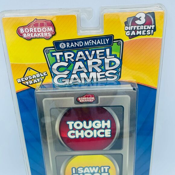 NEW Rand McNally Road Trip Travel Card Game Boredom Breakers NIP 3 in 1 - Picture 2 of 6